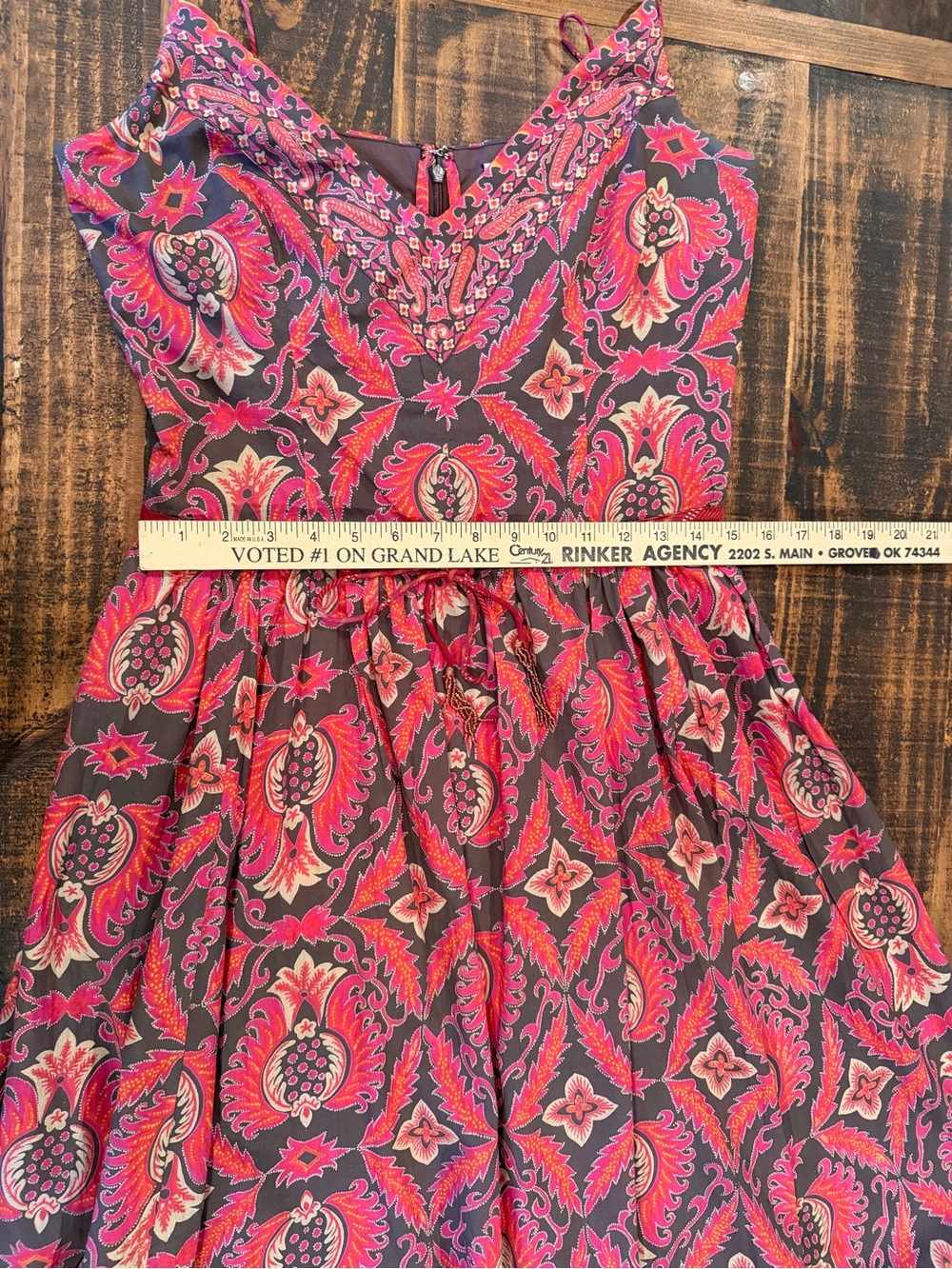 Plenty by Tracy Reese Pink and Purple Paisley-Print Spaghetti Strap Midi Dress - Picture 4 of 7